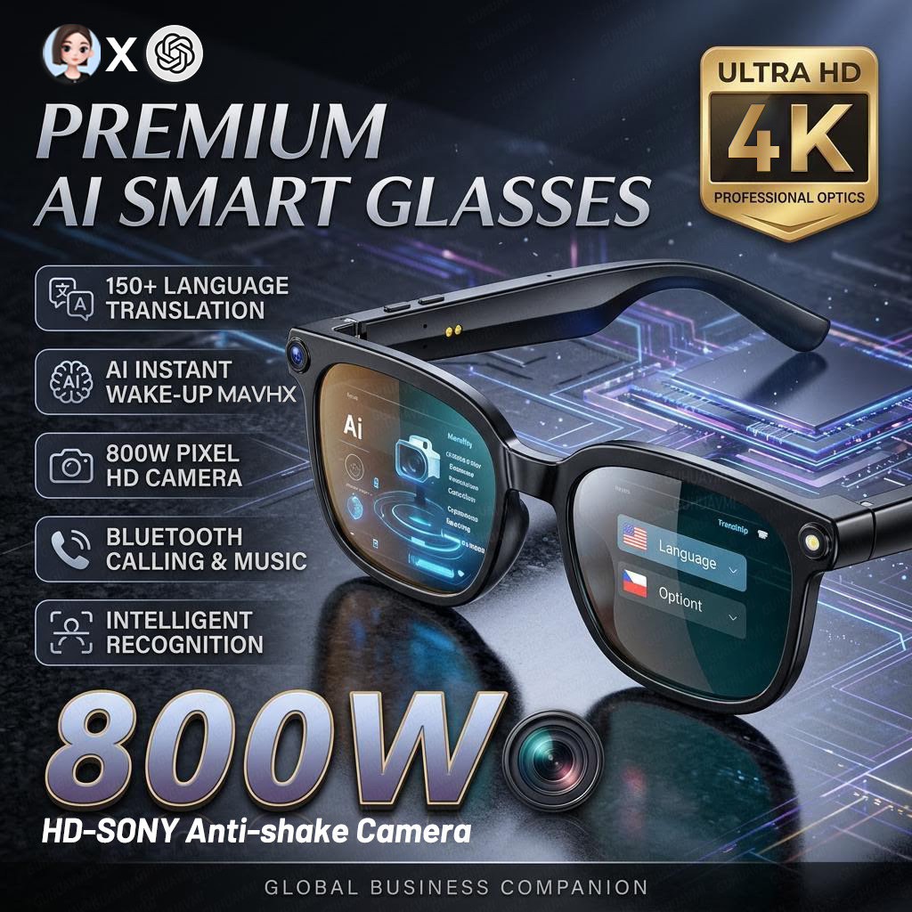 Photography Unit - Lunettes Intelligentes 4K 8MP 2026 pour