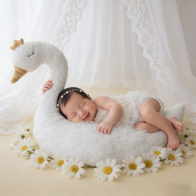Photography Outfit - Ensemble de tenues en dentelle cygne