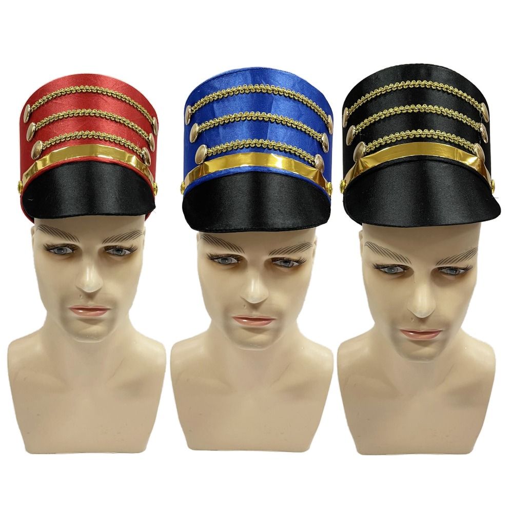 Photography Major - Chapeau-noix-noisette de marche, bandes dorées, tambour