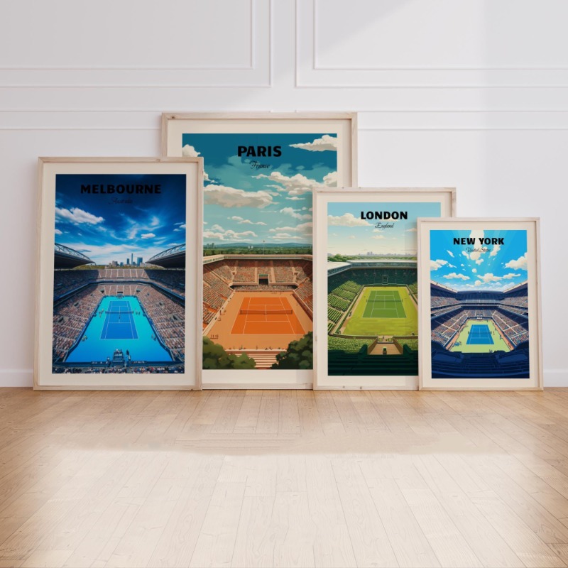 Photography Major - Affiche de Tennis Majors, londres, New