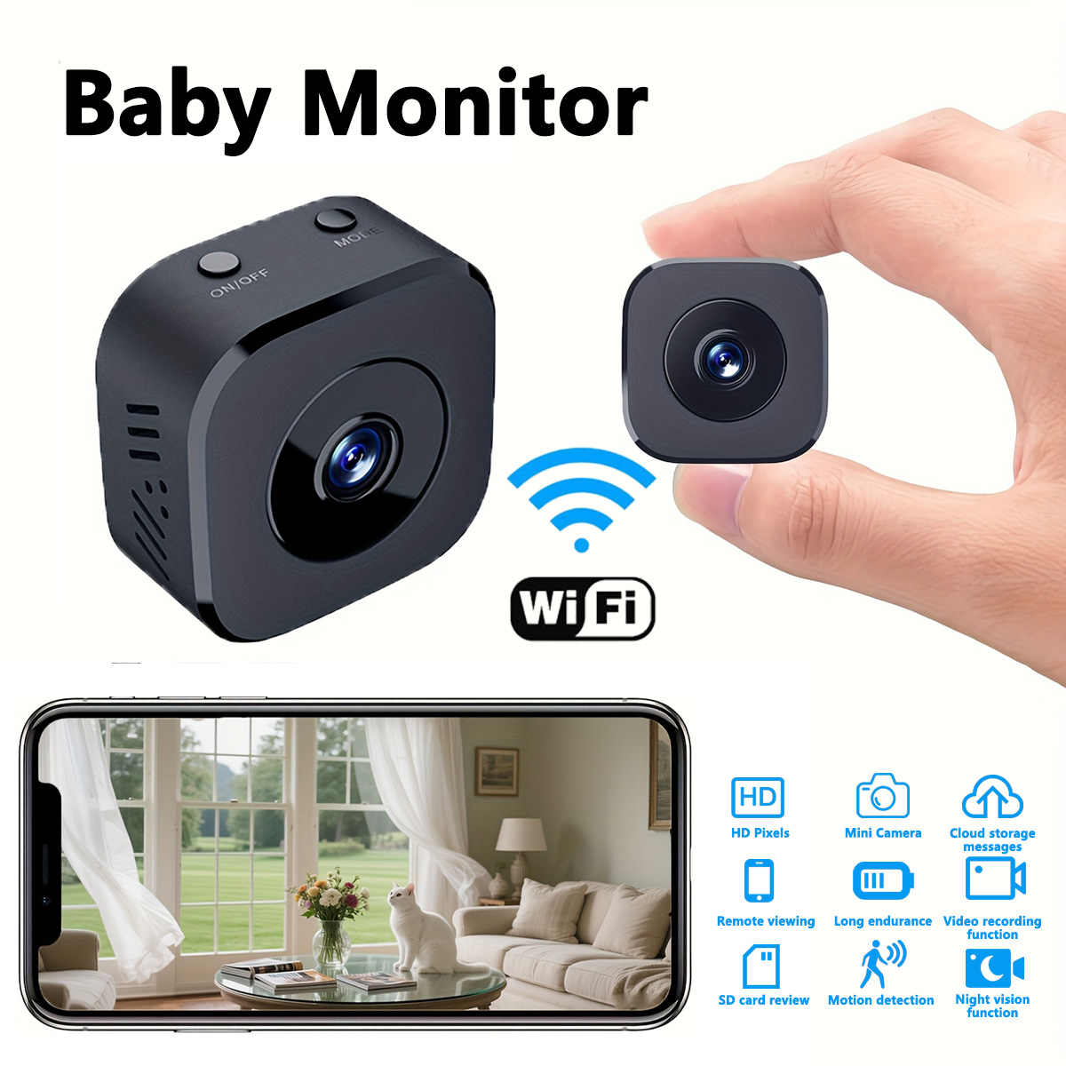 Photography Unit - 1080P HD Mini caméra WiFi sécurité