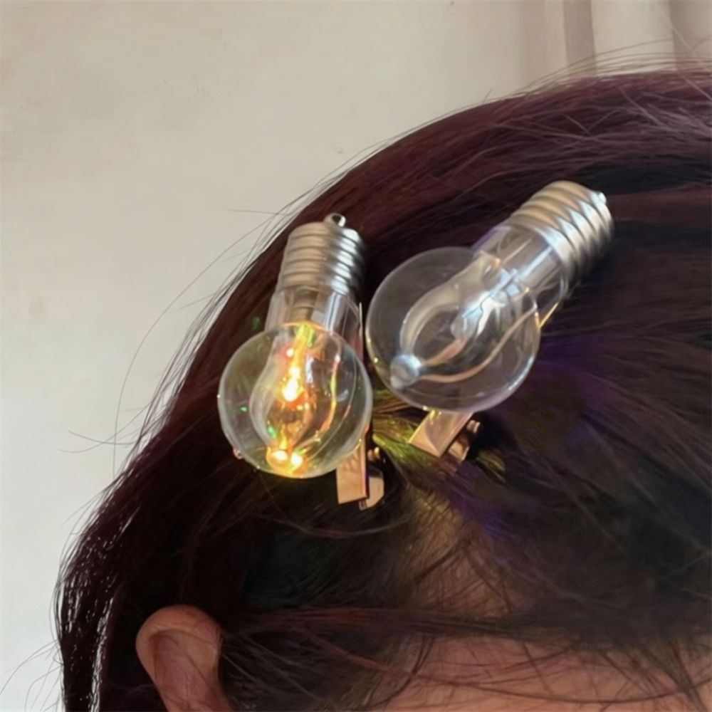 Photography Bulb - Barrettes amusantes en forme d'ampoule, pinces