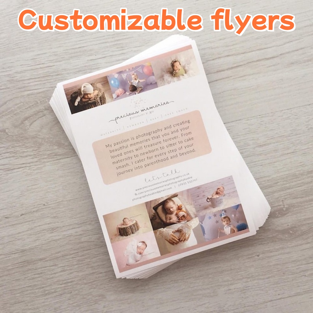 Photography Paper - Impression de flyers personnalisés recto simple,