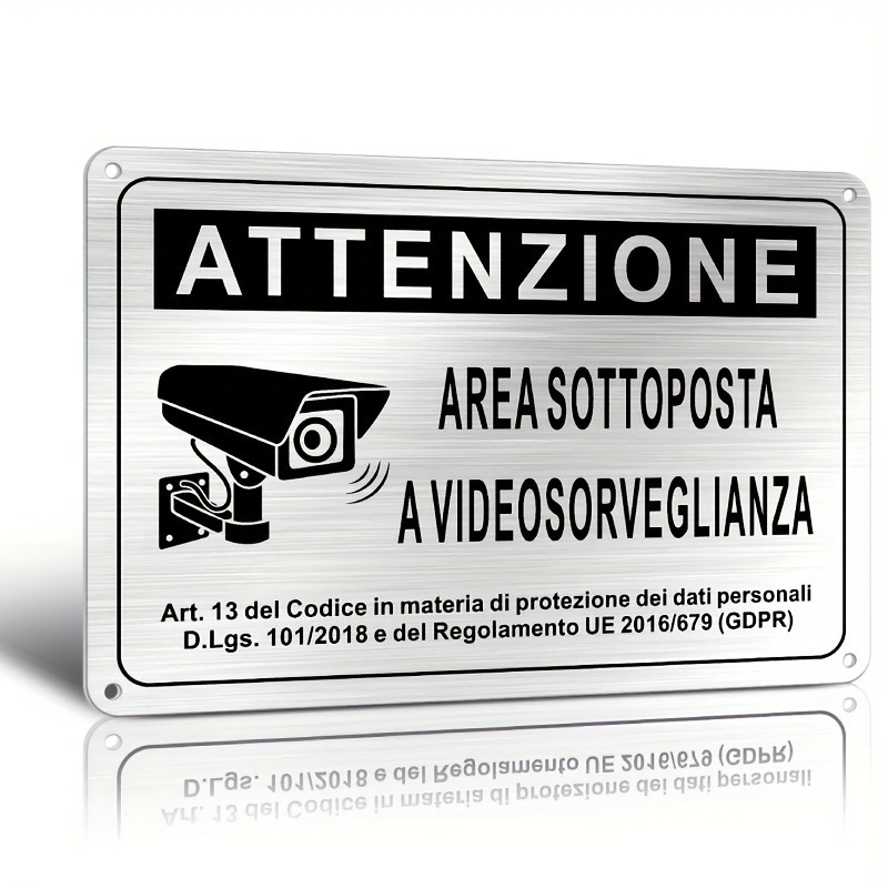 Photography Unit - Panneau de signalisation de sécurité italien