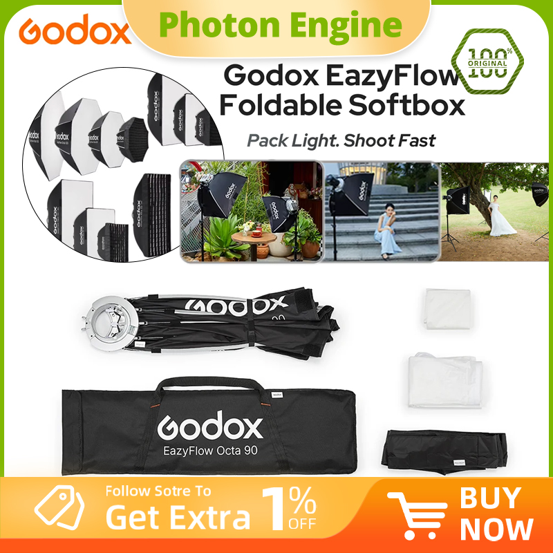 Photography Kit Pro - Boîte à lumière pliable Godox EazyFlow,