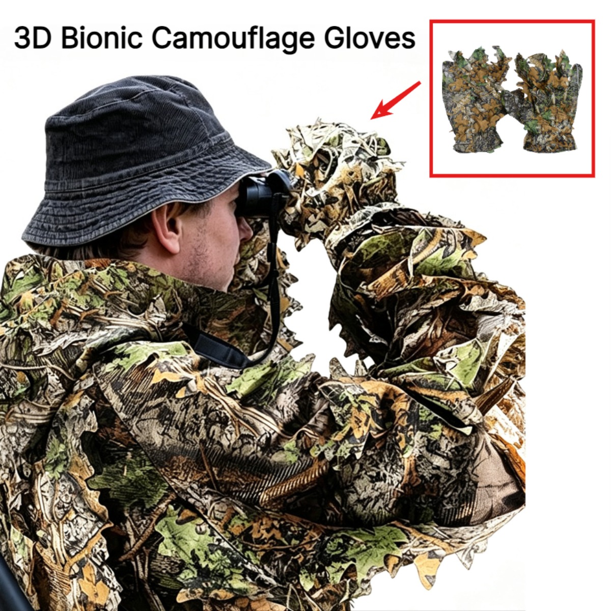 Photography Gear - Gants de chasse camouflage 3D en