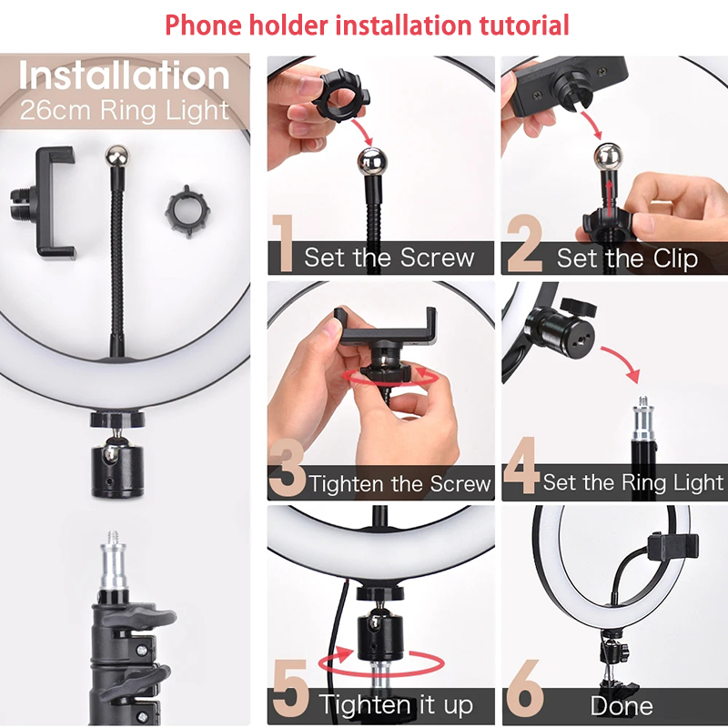 Anneau lumineux LED pour selfi - Photography Kit Pro avis et prix