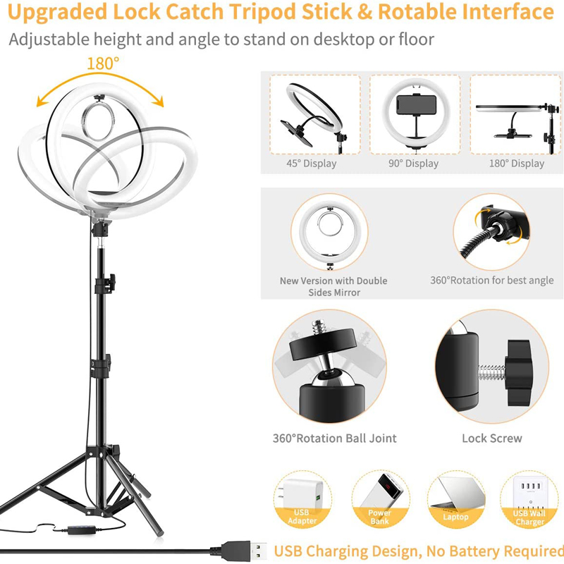 Anneau lumineux LED pour selfi - Photography Kit Pro avis et prix