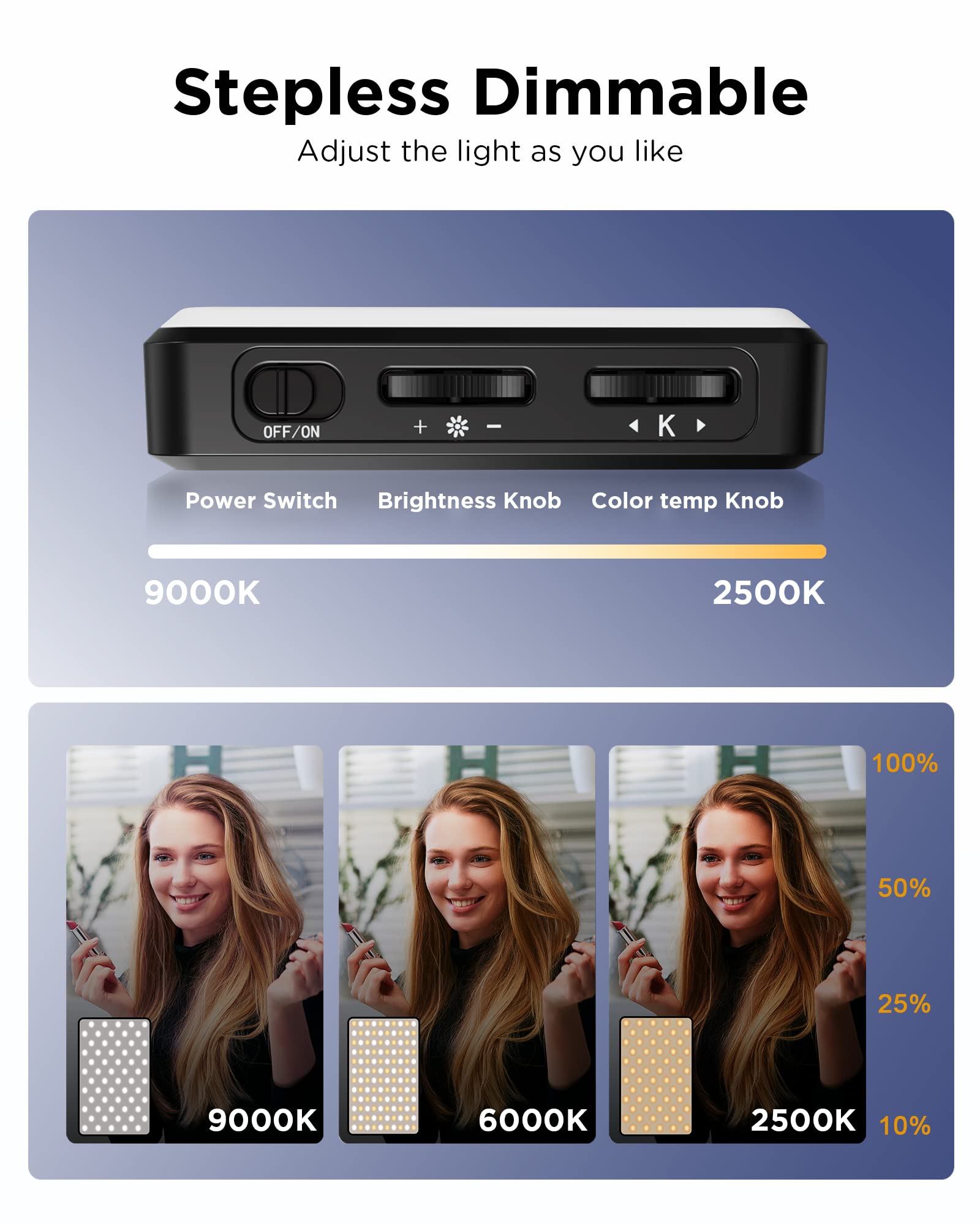 LED Selfie lumière 3000Mah 120 - Photography Bulb avis et prix