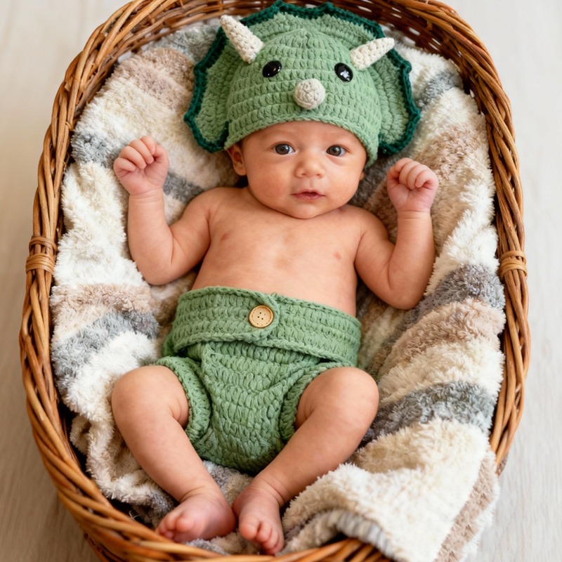 2 pièces Crochet dinosaure nou - Photography Outfit avis et prix