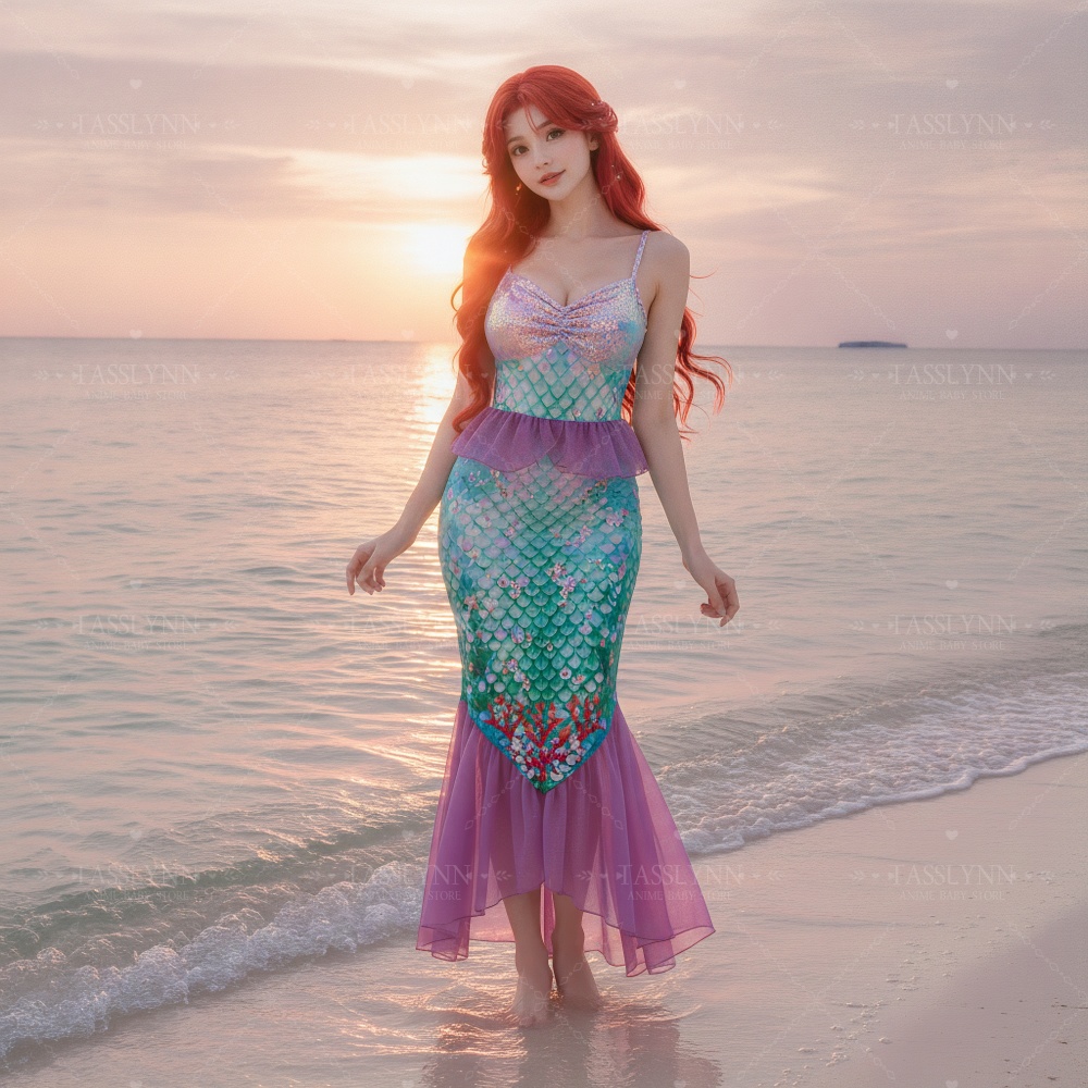 Robe longue de cosplay Ariel l - Photography Outfit avis et prix