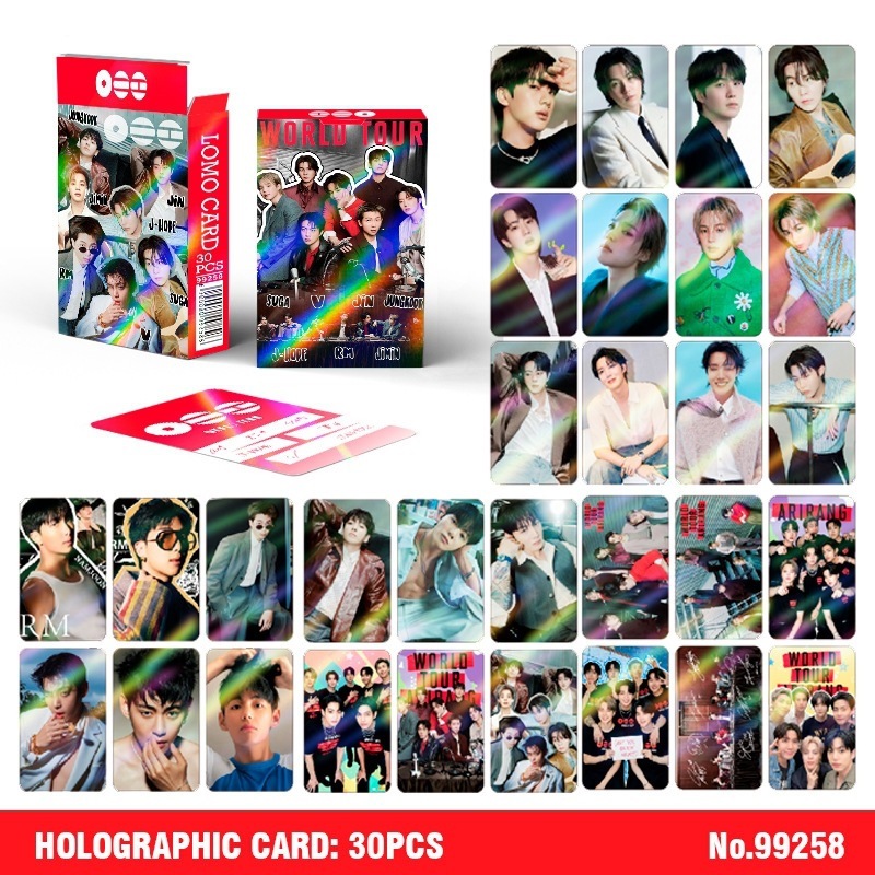 30 cartes holographiques BTS K - Photography Paper avis et prix