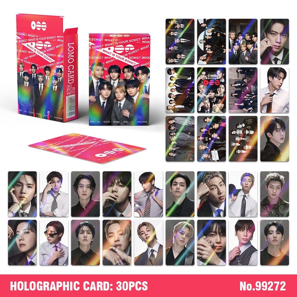 30 cartes holographiques BTS K - Photography Paper avis et prix