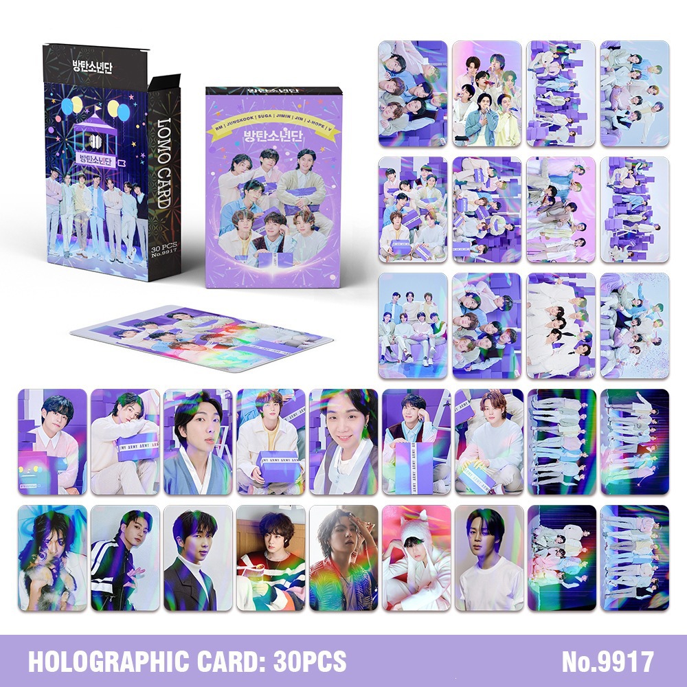 30 cartes holographiques BTS K - Photography Paper avis et prix