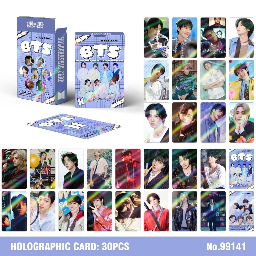 30 cartes holographiques BTS K - Photography Paper avis et prix